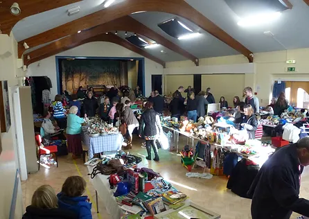 Hanbury Memorial Hall for crafting and table top sale