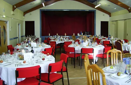 Main hall for formal dinner or wedding